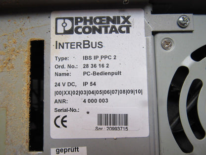 Phoenix Contact IBS IP PPC 2 Operator Interface PC Computer Controller No Cards