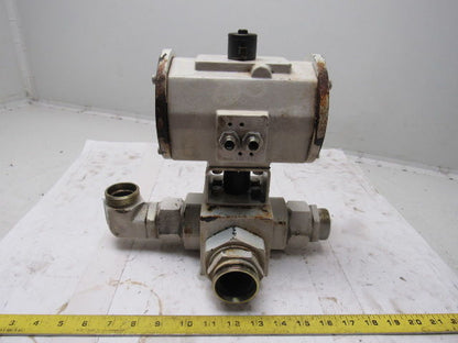 DMIC BV3D-1500BA-1113DAEH3 3000PSI 3Way Hydraulic Actuated 1-1/2" Ball Valve