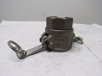 1-1/4" D 150 SS316 Stainless Steel Camlock Female Fitting