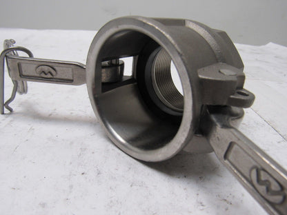 1-1/4" D 150 SS316 Stainless Steel Camlock Female Fitting