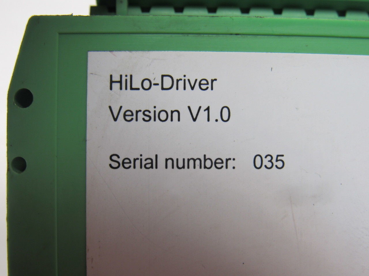 Phoenix Contact Version V1.0 Module HiLo Driver
