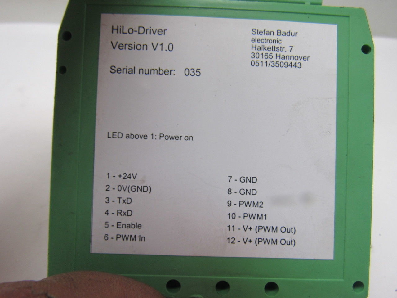 Phoenix Contact Version V1.0 Module HiLo Driver