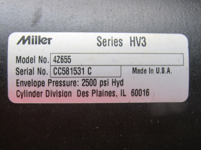 Miller Fluid Power 4Z655 Ser. HV3 4" Bore 4" Stroke