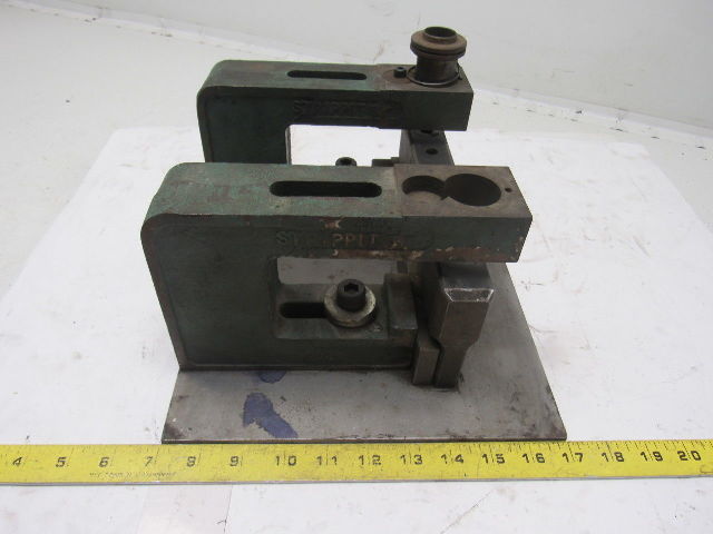 Strippit 4CJ2 C-Frame Punch Press Bench Mount 2 Units Mounted To Plate