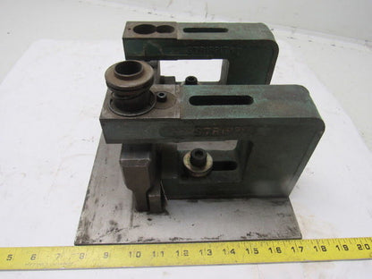 Strippit 4CJ2 C-Frame Punch Press Bench Mount 2 Units Mounted To Plate