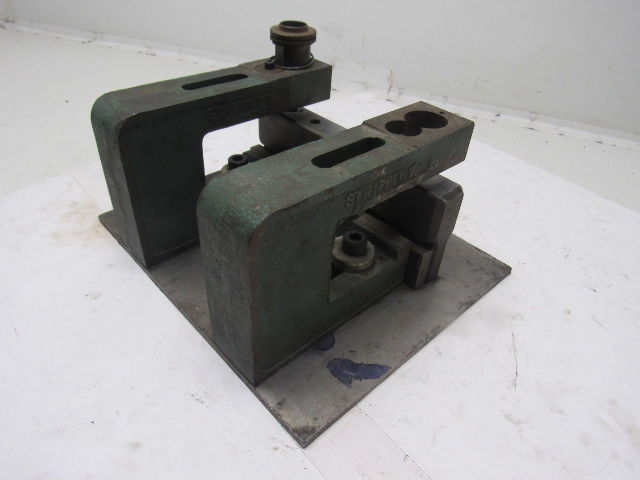 Strippit 4CJ2 C-Frame Punch Press Bench Mount 2 Units Mounted To Plate