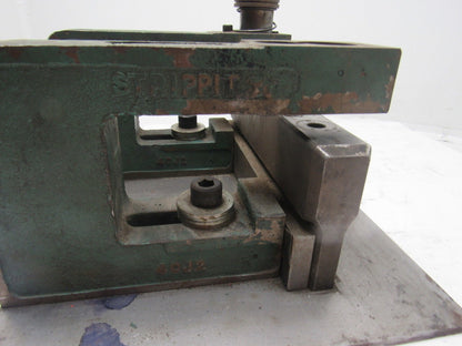 Strippit 4CJ2 C-Frame Punch Press Bench Mount 2 Units Mounted To Plate