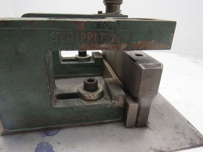 Strippit 4CJ2 C-Frame Punch Press Bench Mount 2 Units Mounted To Plate