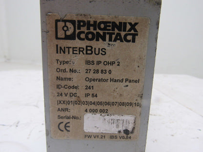 Phoenix Contact IBS IP OHP 2 Operator Hand Panel