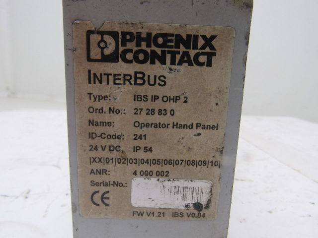 Phoenix Contact IBS IP OHP 2 Operator Hand Panel