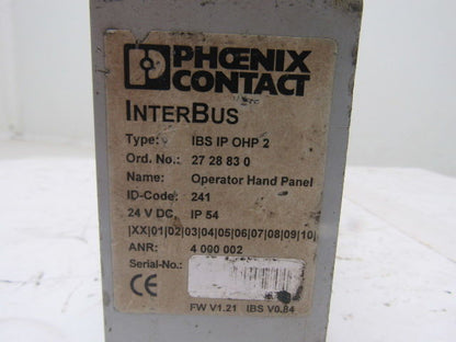 Phoenix Contact IBS IP OHP 2 Operator Hand Panel