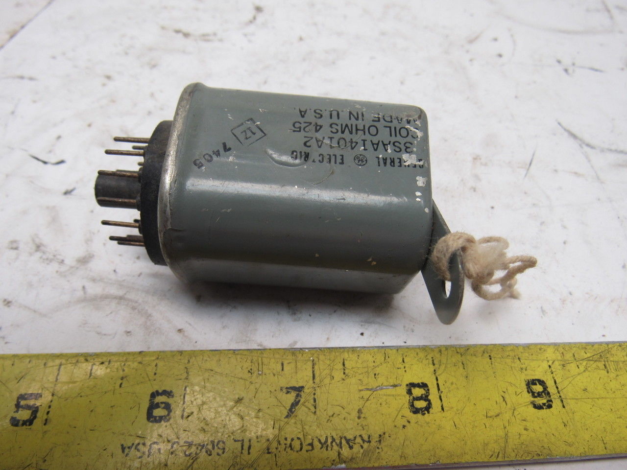 General Electric 3SAA1401A2 425 Coil Ohms Plug Relay 14 Pin