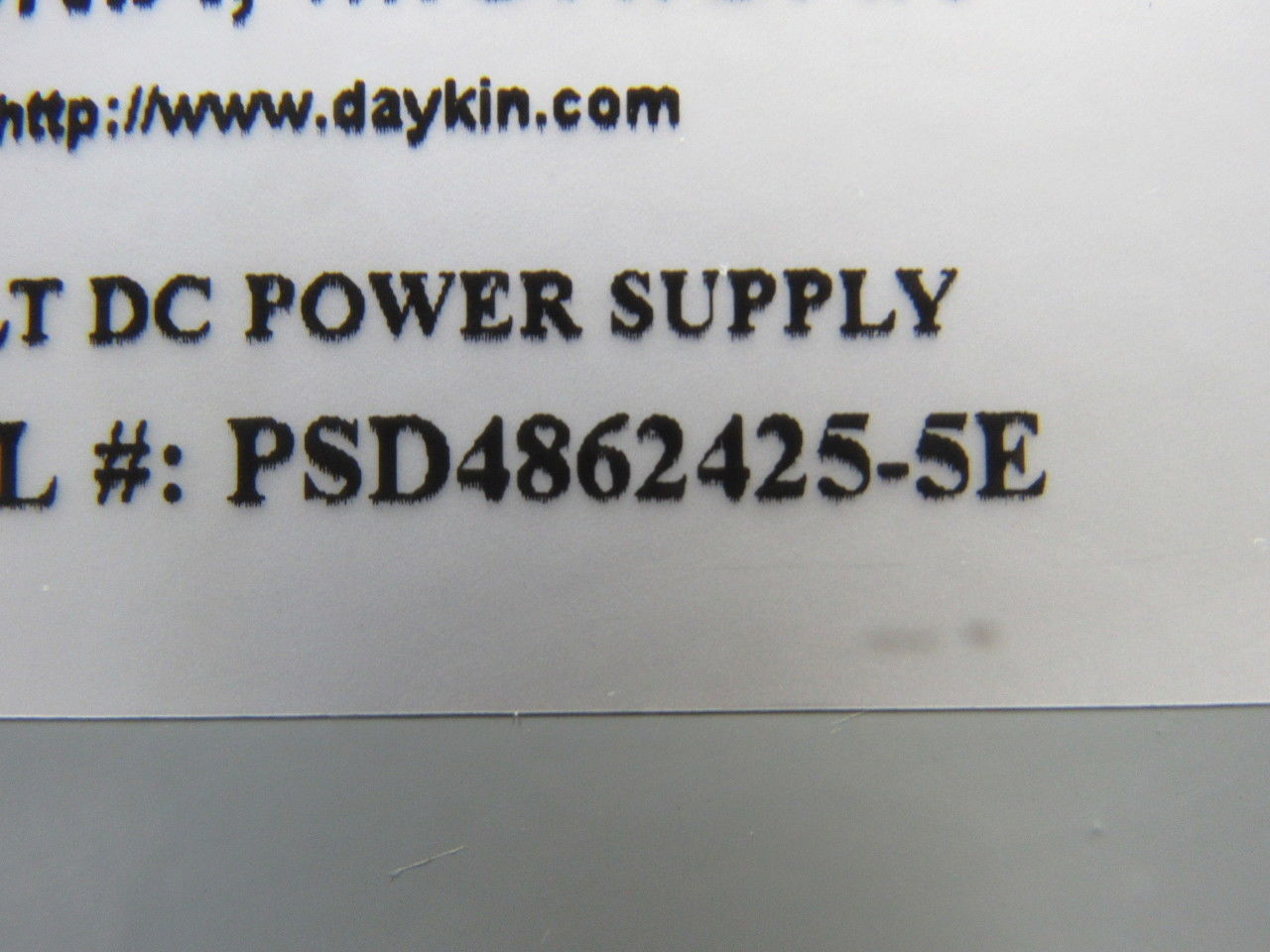 Daykin PSD-4862425-5E 24Volt DC Power Supply