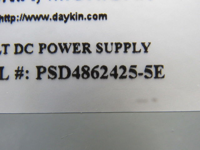 Daykin PSD-4862425-5E 24Volt DC Power Supply