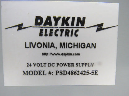 Daykin PSD-4862425-5E 24Volt DC Power Supply
