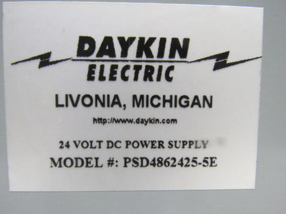 Daykin PSD-4862425-5E 24Volt DC Power Supply