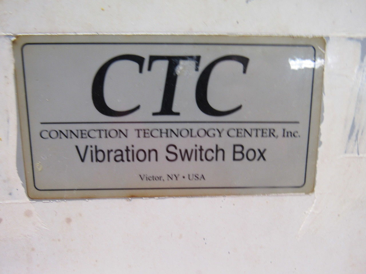 CTC Vibration Analysis Switch Box