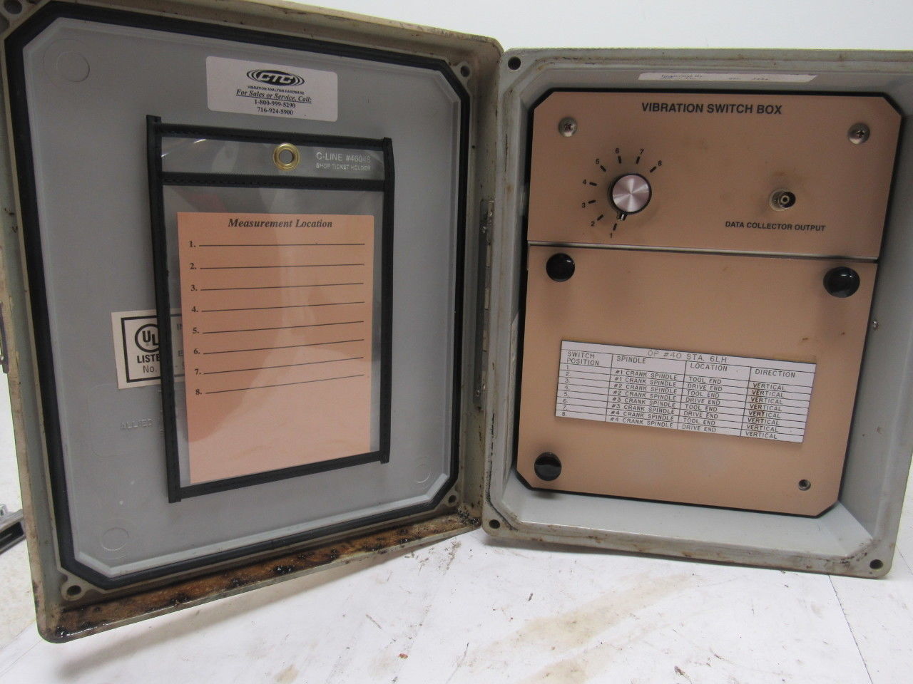 CTC Vibration Analysis Switch Box