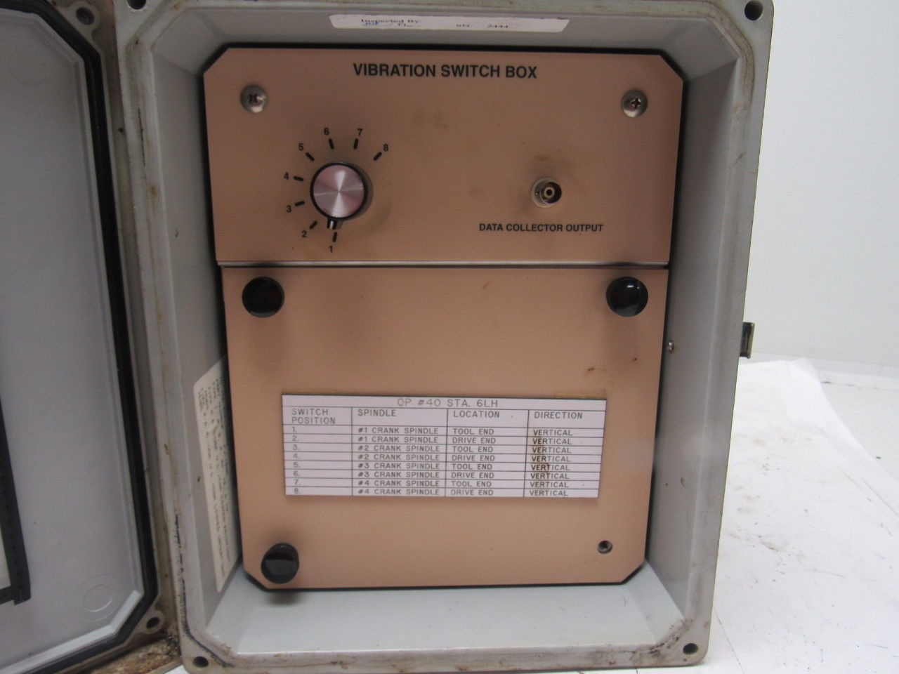 CTC Vibration Analysis Switch Box