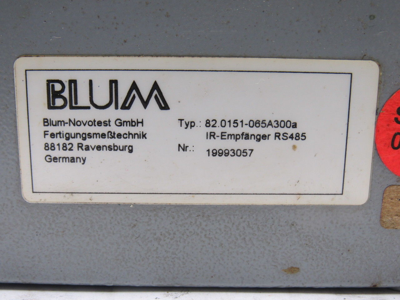 BLUM 82.0151-065A300A Enclosure W/ 247.100 Circuit Board Assembly