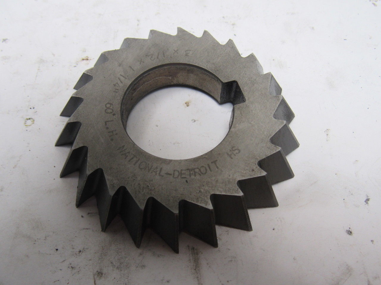 Detroit 3" x  1/2" x 1-1/4" Arbor Slitting Grooving Blade HSS 60° Left Hand
