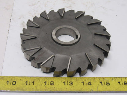 Moon 6 x 5/8" x 1-1/4" Arbor Cross Cut Mill Cutter Slitting Blade