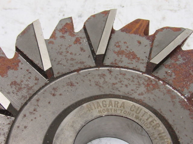 Niagara 6" x 7/8" x 1-1/4" Staggered Teeth Cross Cut Side Mill Slitting Blade