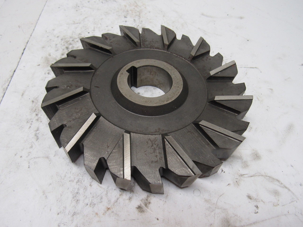 Niagara 6" x 7/8" x 1-1/4" Staggered Teeth Cross Cut Side Mill Slitting Blade