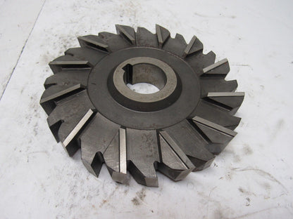 Niagara 6" x 7/8" x 1-1/4" Staggered Teeth Cross Cut Side Mill Slitting Blade