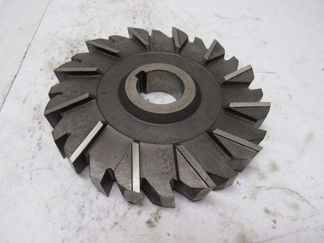 Niagara 6" x 7/8" x 1-1/4" Staggered Teeth Cross Cut Side Mill Slitting Blade