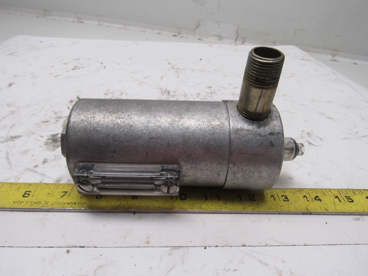 Monnier 304-1300-4 250PSI Inline Air Lubricator Aluminum Bowl W/Sight 1/2" Ports