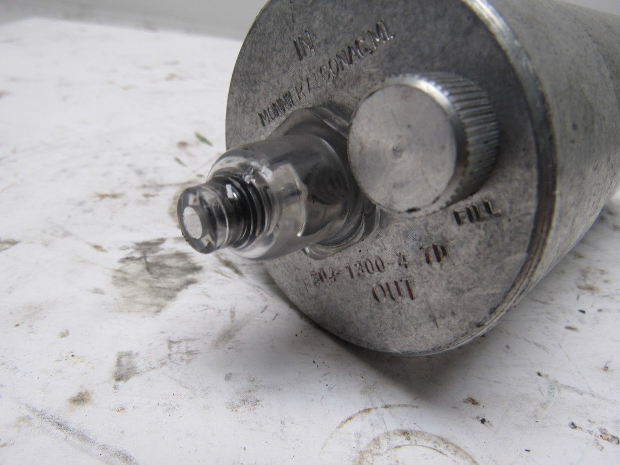 Monnier 304-1300-4 250PSI Inline Air Lubricator Aluminum Bowl W/Sight 1/2" Ports