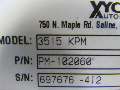 Xycom Automation 3512-A1A114103500U Model 3512 KPM Operator Interface Panel