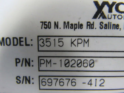 Xycom Automation 3512-A1A114103500U Model 3512 KPM Operator Interface Panel