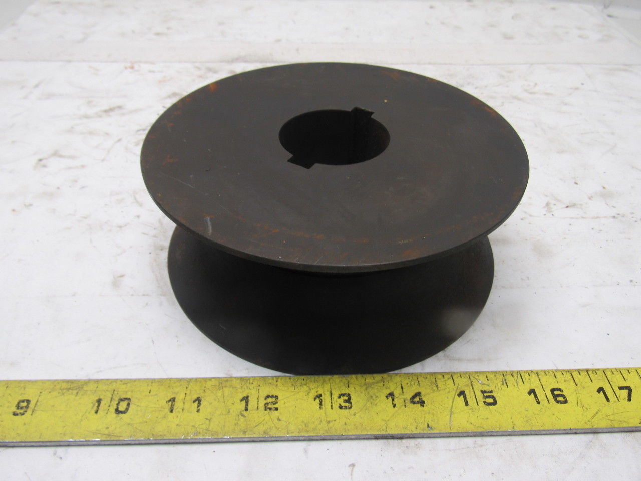 6" Carbon Steel V-Groove Roller 2-3/4" Wide 1-3/4"
