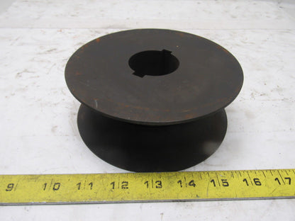 6" Carbon Steel V-Groove Roller 2-3/4" Wide 1-3/4"