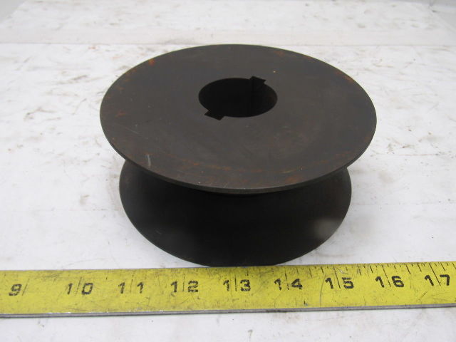 6" Carbon Steel V-Groove Roller 2-3/4" Wide 1-3/4"