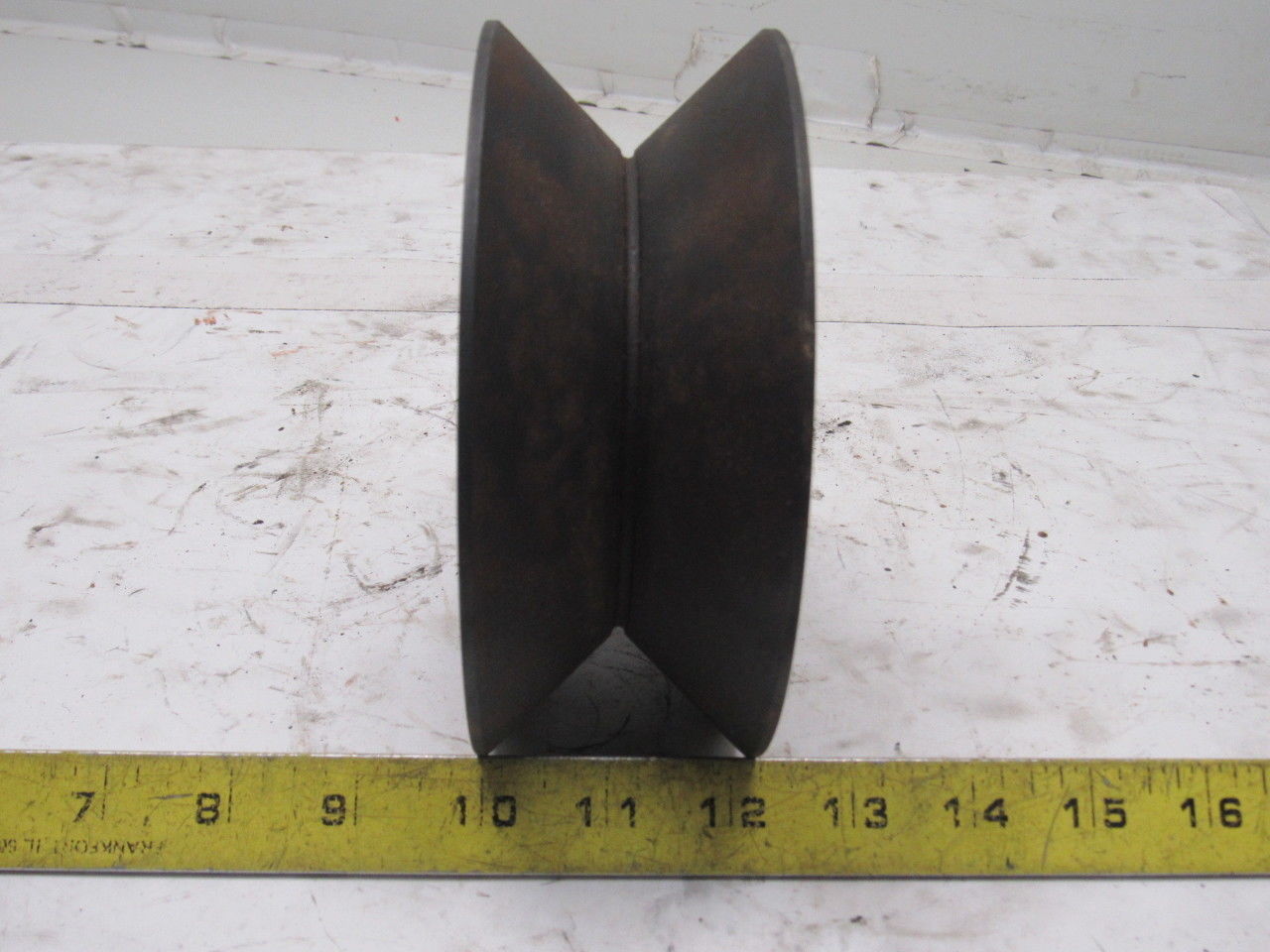 6" Carbon Steel V-Groove Roller 2-3/4" Wide 1-3/4"