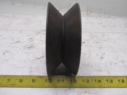 6" Carbon Steel V-Groove Roller 2-3/4" Wide 1-3/4"