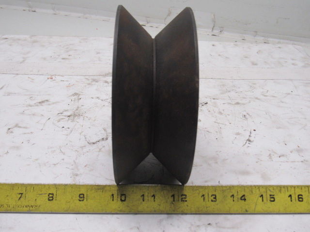 6" Carbon Steel V-Groove Roller 2-3/4" Wide 1-3/4"