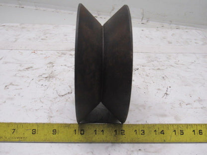6" Carbon Steel V-Groove Roller 2-3/4" Wide 1-3/4"