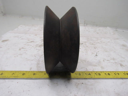 6" Carbon Steel V-Groove Roller 2-3/4" Wide 1-3/4"
