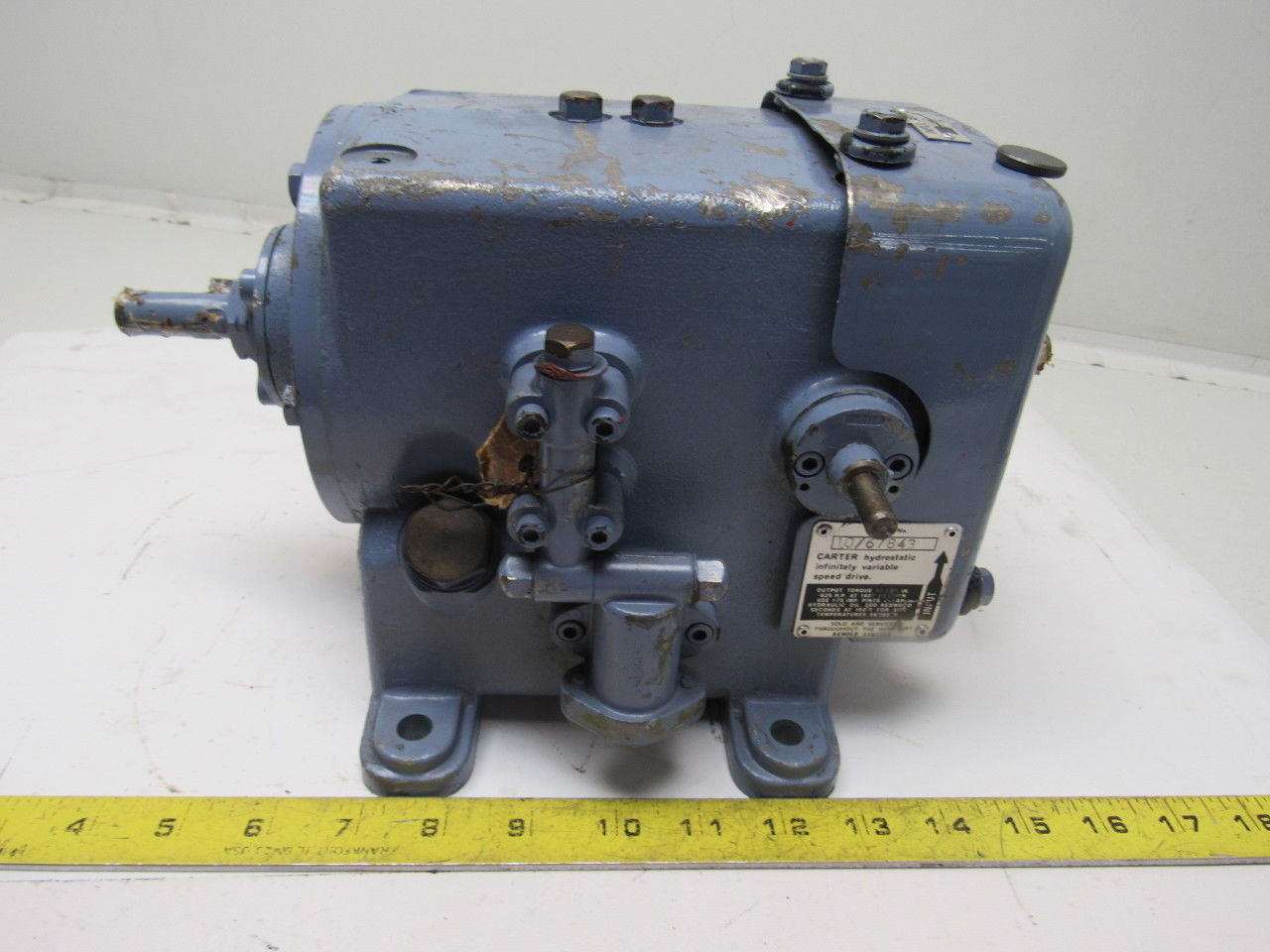 Renold .625 Hp 1420 RPM Input 28 In/Lbs. Output Torque Inline Gear Reducer