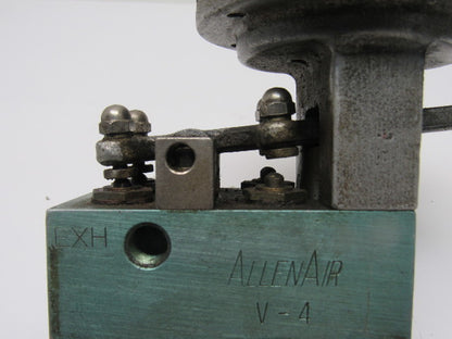 Allenair V-4 1/8" NPT 4 Way Lever Operated Poppet Valve