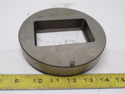 M 2.375x3.75x.006 Rectangular Cut Out Die 6" OD