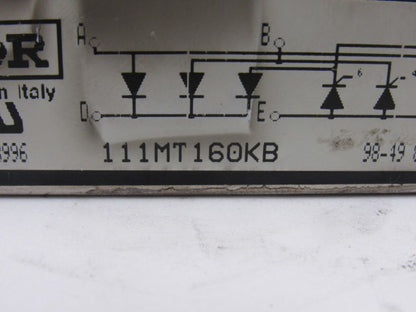 International Rectifier 111MT160KB Negative 1/2 Controlled Bridge Rectifier 160V