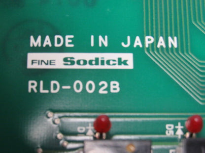 Sodick RLD-002B PLC Circuit Board Card From Fine Sodick FS-A4F CNC