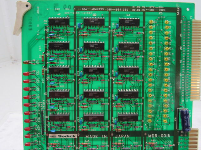 Sodick MDR-00IB PLC Circuit Board Card From Fine Sodick FS-A4F