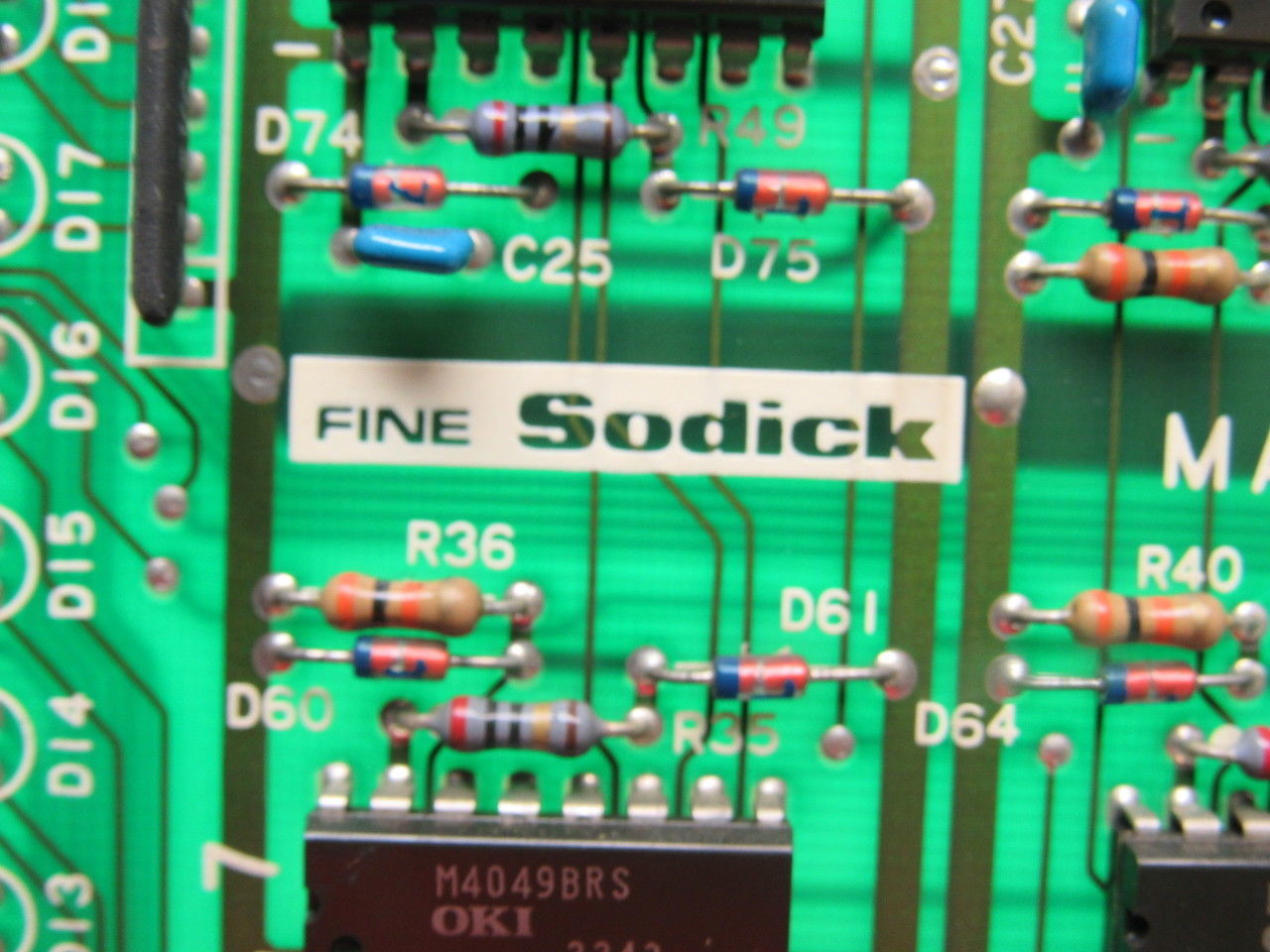 Sodick MDR-00IB PLC Circuit Board Card From Fine Sodick FS-A4F