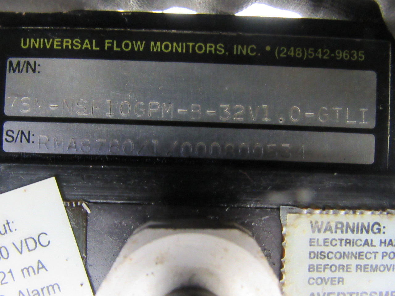 Universal Flow Monitor MSM-NSF10GPM-B-32V1.0-GTLI 10 GPM Flow Meter Double Bank